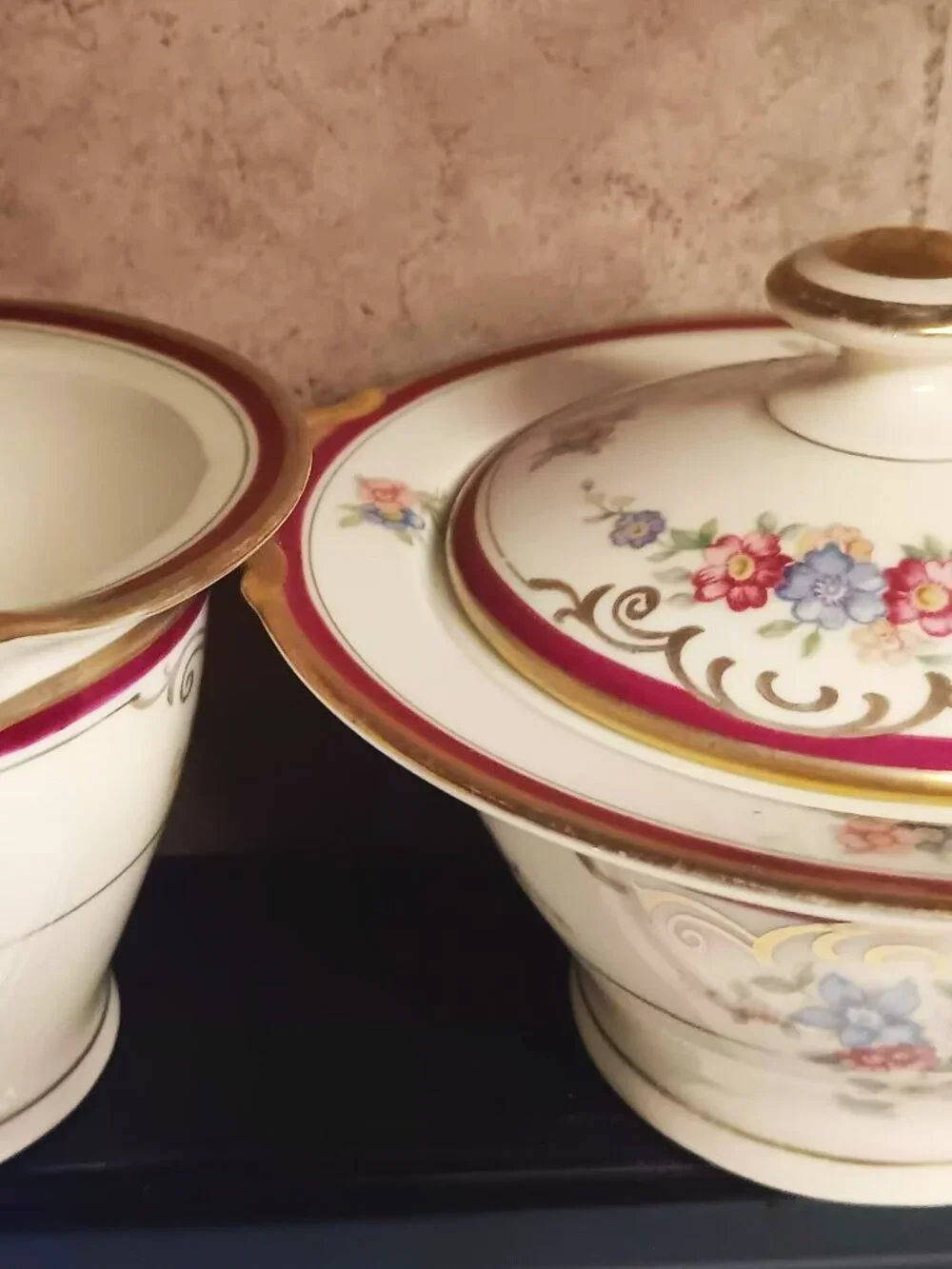 Eschenbach Lohengrin Bavaria A2013, porcelain sugar and creamer set.